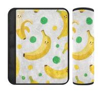 Carino Cartone Animato Giallo Banane 2 pz cintura di sicurezza Protector Più Comfort di guida per il camion funda para cinturón de carro