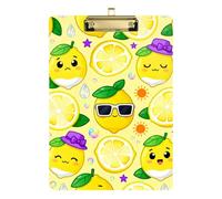 Carino cartone animato giallo limone A4 Appunti Accessori Impermeabile per classe 5th Grade Essentials per insegnanti Dimensioni 9 x 12
