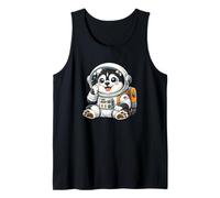 Carino Cartone Animato Husky Spazio ed Explorer Astronauta Cane Canotta