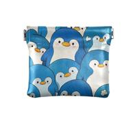 Carino cartone animato pinguino in pelle PU cambiamento borsa carino carte portachiavi organizer per signora, carino cartone animato pinguino, 1 formato, stampa arte, carino cartone animato pinguino,