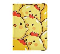 Carino cartone animato pollo porta passaporto in pelle custodia per passaporto custodia per passaporto documenti da viaggio portafoglio porta passaporto ultra sottile, Carino cartone animato pollo, 1