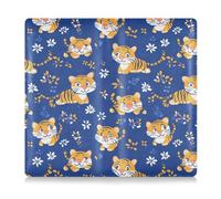 Carino cartone animato tigri gialle in pelle PU auto registrazione assicurazione e carta d'identità camion accessori per qualsiasi auto, camion, moto, rimorchio o barca