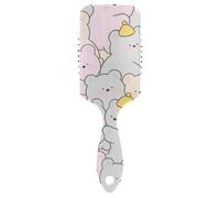 Carino Cartoon Bear spazzole antistatiche per soffiare Spazzola da massaggio progettata per capelli corti con manico ergonomico cepillo para cabello
