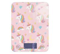 Carino Cartoon Bianco Arcobaleno Unicorni bariatrica Portatile Food Scale 12 lb/1 Oz, 5kg/5g Bilance Peso Digitale Grammi con 4 Unità per (Utente) (Utente) (Utente) báscula para pesar comida