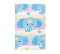 Carino Cartoon Blue Elephants lenzuola presepe montato bambino biancheria da letto ragazzo 52 ''x28 '' sábanas para recien nacido
