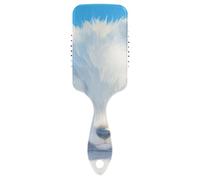 Carino Cartoon Blue White Wolf Baby carino spazzola per capelli sani Progettato cuoio capelluto massaggiatore spazzola per capelli lisci con manico ergonomico cepillo para cabello rizado