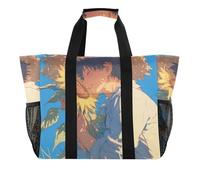 Carino Cartoon Boy Utility Tote Bags per le donne pieghevole resistente all'acqua con maniglie Beach Bag Tote, ragazzo carino cartone animato, 1 size, Moda