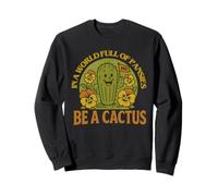 Carino Cartoon Cactus Be Strong Viole del Pensiero Pianta Divertente Felpa