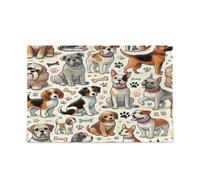Carino Cartoon Cani Puzzle Adulti Puzzle 1000 Pezzi Adulto 29.5×19.7"