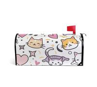 Carino Cartoon Cat Decorativo cassetta postale copre magnetico per l'autunno carino giorno di Patrick mailbox copre dimensioni standard copertura para buzon