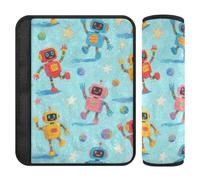 Carino Cartoon e Robot Colorati 2 pz seggiolino auto Strap Pads Protegge il collo e le spalle per Auto funda para cinturón de carro