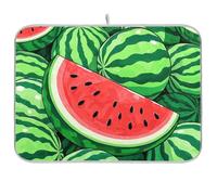 Carino Cartoon Frutta Anguria Accessori da Cucina per controsoffitto Stuoia di piatto XL Microfibra Piatto di asciugatura stuoia 18 x 24