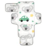 Carino Cartoon Grigio Koala Riutilizzabile Fasciatoio Pad con Tasca in Tessuto Portatile Fasciatoio Bambino Fasciatoio Bambino Bambino Kit Stazione di Viaggio Cambiador de pa?ales para Bebes