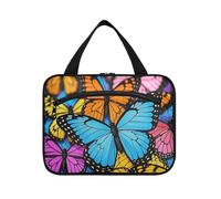 Carino Cartoon insetto farfalla Hanging Bag per gli uomini che viaggiano con gancio, borse da toilette pieghevoli di design per accessori da viaggio per le donne bagno estuches para maquillaje L