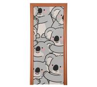 Carino Cartoon Koala Grigio copre per la parte anteriore 35x79 In porta di benvenuto banner Decorazione del Partito e Forniture per la Casa M