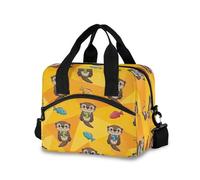 Carino Cartoon Lontra Pesce Colorato Isolato Cooler Box Lunch Tote Bag Donne 29,5 × 19,1 × 24,9 cm