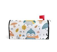 Carino Cartoon Owl Decorativo cassetta postale copre magnetico per l'autunno unico felice anno nuovo copertura cassetta postale dimensioni standard Caja de correos
