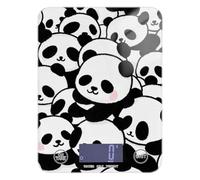 Carino Cartoon Panda Bianco e Nero Perdita di Peso Bilancia per Viaggio 12 lb/1 Oz, 5kg/5g Bilance per Grammi con 4 Unità per (Utente) (Utente) (Utente) báscula para cocina