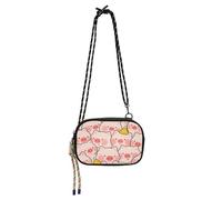 Carino Cartoon Pig Rosa Piccolo Crossbody Bag Mens Comfort con Cinghia Regolabile Borse Per Escursionismo Viaggio bolsos economicos para dama