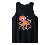 Carino Cartoon Polpo Personaggio Bambini Ocean Animal Art Canotta