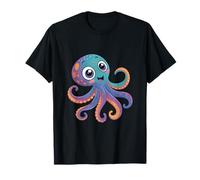 Carino Cartoon Polpo Personaggio Bambini Ocean Animal Art Maglietta