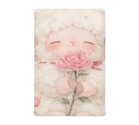 Carino Cartoon Rosa Rosa Capra bambino lenzuolo presepe con angoli Essentials per mini culla 52 ''x28 '' sábanas para cuna de