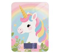 Carino Cartoon Unicorni Rosa Cucina Bilancia Cibo per Viaggio 11.7 lbs/1 oz, 5kg/5g Bilancia da cucina grammo con 4 Unità per (Utente) (Utente) Peso digitale para comida