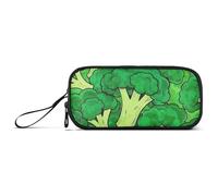 Carino Cartoon Vegetale Broccoli Nylon Penna Storage Bag Grande Capacità Astucci di Scuola Cancelleria per Preppy School Woman