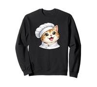 Carino Cat Chef Cartoon Cucina Felpa