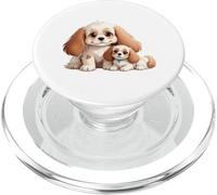 Carino Cavalier King Charles Spaniel & Puppy PopSockets PopGrip per MagSafe