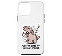Carino cavallo galoppo nel mio prossimo progetto artistico Custodia per iPhone 12 mini