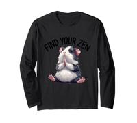 Carino, cavia, pregare, posa, illustrazione Maglia a Manica