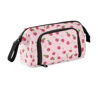 Carino Cherry Pattern matita sacchetti Grande Capacità Make Up Bag Portatile per Studente di College Scuola Media estuche pequeno para lapices