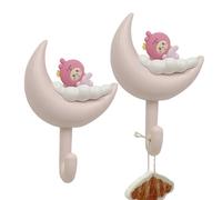 Carino chiave, simpatici ganci asciugamani, Cloud Aesthetic Key Hooks, 2x gancio adesivo estetico senza traccia nessun pugno per la cucina del bagno della camera da letto
