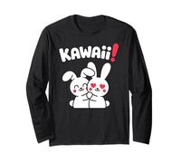 Carino Chibi Anime Bunny Kawaii Manga Commedia Maglia a Manica