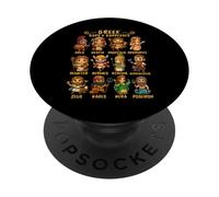 Carino Chibi antica mitologia greca Dei e dee PopSockets PopGrip Adesivo