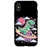 Carino Chibi Dinosauro Su Una Cometa Kawaii Goth Custodia per iPhone X/XS