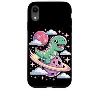 Carino Chibi Dinosauro Su Una Cometa Kawaii Goth Custodia per iPhone XR