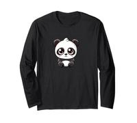 Carino Chibi Panda Kawaii Cartoon Personaggio Maglia a Manica