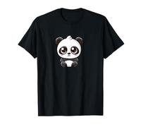 Carino Chibi Panda Kawaii Cartoon Personaggio Maglietta