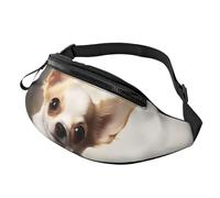 Carino Chihuahua Marsupio per Uomo Donna Crossbody Marsupio Impermeabile Sport Cintura Borsa Outdoor Hip Pack