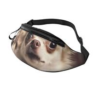 Carino Chihuahua Marsupio per Uomo Donna Crossbody Marsupio Impermeabile Sport Cintura Borsa Outdoor Hip Pack