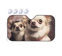 Carino Chihuahua Parabrezza Auto Parasole Pieghevole Auto Finestra Anteriore Dell'automobile Parasole Auto Calore e Raggi UV Blocker Auto Sun Visor Universale Automotive Interior Protection Medium