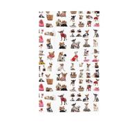 Carino Chihuahua Pug Modello Stampa Esterna Bandiera Decorativa Display Tutte le Stagioni Modello su un solo lato Cortile Portico Patio