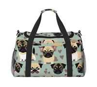 Carino Chihuahua Pug Modello Stampa Grande Capacità Mano Carry Bag per le Donne Pieghevole Carry On Tote per Aereo Viaggio