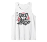 Carino Chihuahua saluta in giapponese Konichiwawa Konnichiwa Canotta