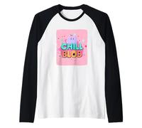 Carino Chill Blob Costume per Un Look Divertente Maglia con Maniche Raglan