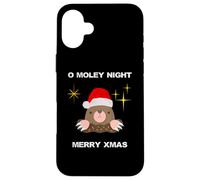 Carino Christmas Carols Mole O Moley Night Uomini Donne Bambini Custodia per iPhone 16 Plus