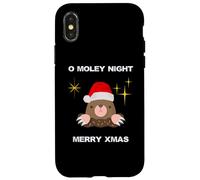 Carino Christmas Carols Mole O Moley Night Uomini Donne Bambini Custodia per iPhone X/XS
