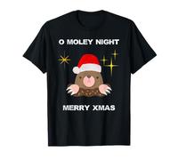 Carino Christmas Carols Mole O Moley Night Uomini Donne Bambini Maglietta